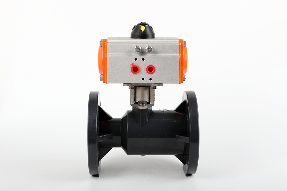 钟祥气动法兰一体球阀